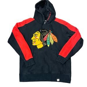 NHL Chicago Blackhawks Hoodie Men’s Size‎ Small Fanatics Black/Red